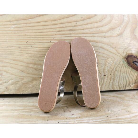 New Swedish Hasbeens Clogs 9.5 Metallic Gold 40 Rivet Wooden Platform Sandals - Picture 9 of 11